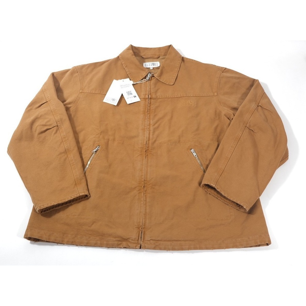 MM6‎ Maison Margiela Canvas Numeral Work Jacket Brown/Tan Men's Size 52 US 2XL